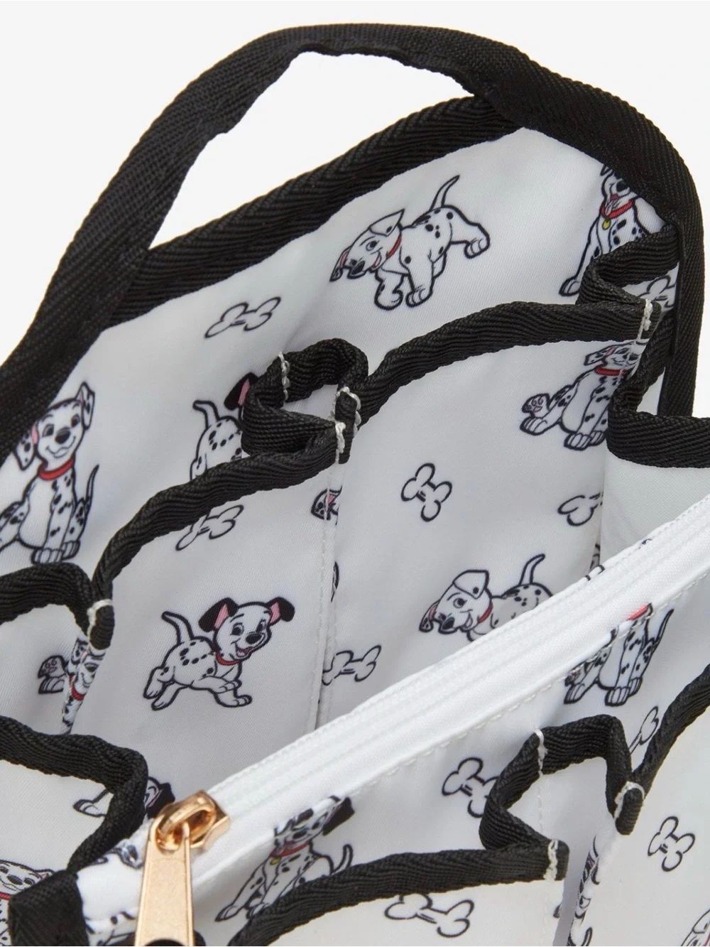Disney 101 Dalmatians Puppies Allover Print Backpack Organizer Pouch NWT